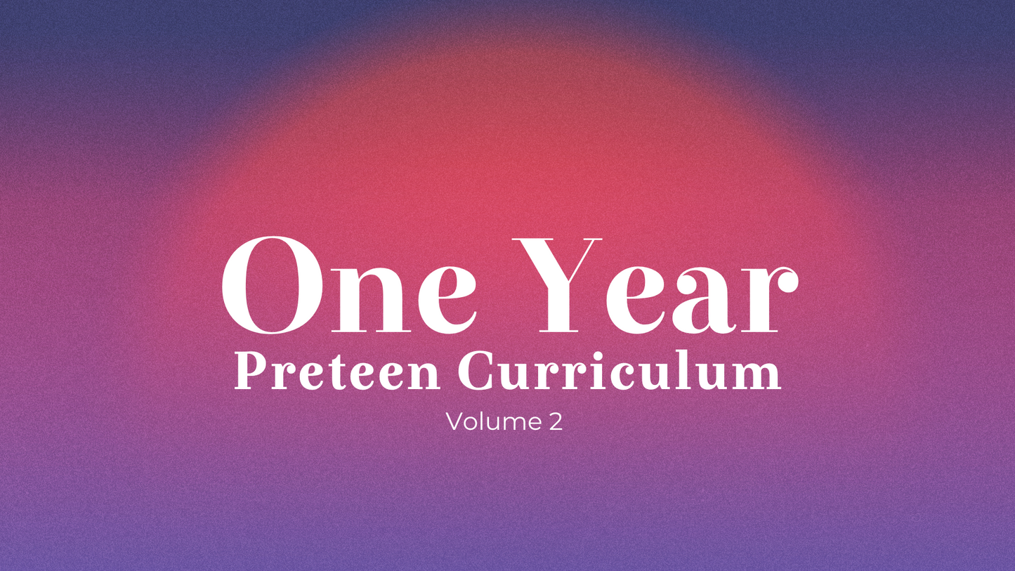 One Year Preteen Curriculum, Vol 2