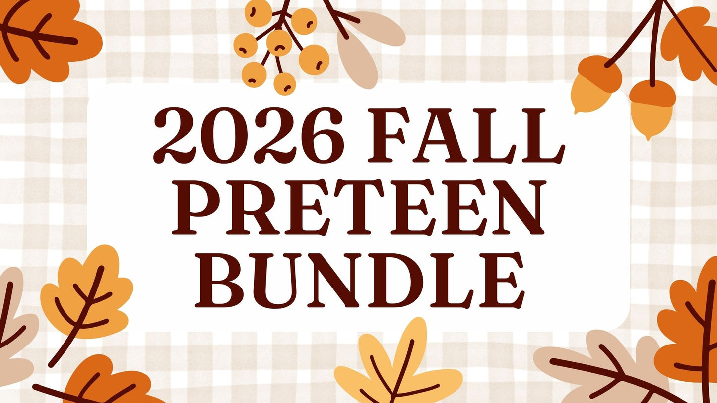2026 Fall Preteen Bundle