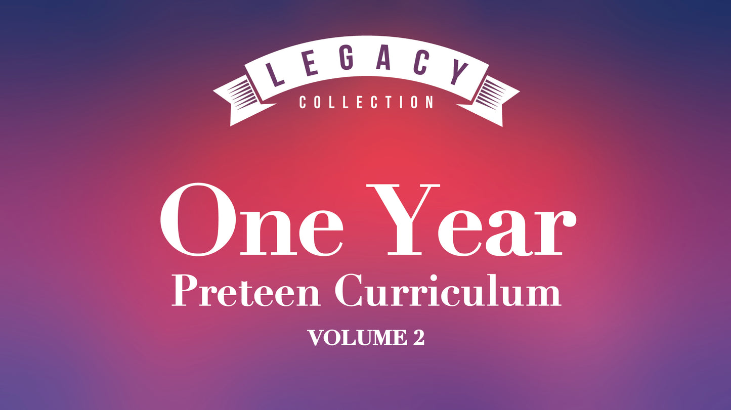 One Year Preteen Curriculum, Vol 2
