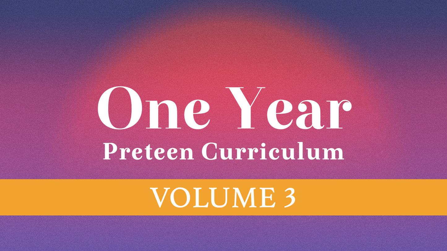 One Year Preteen Curriculum, Vol 3 (New Release)