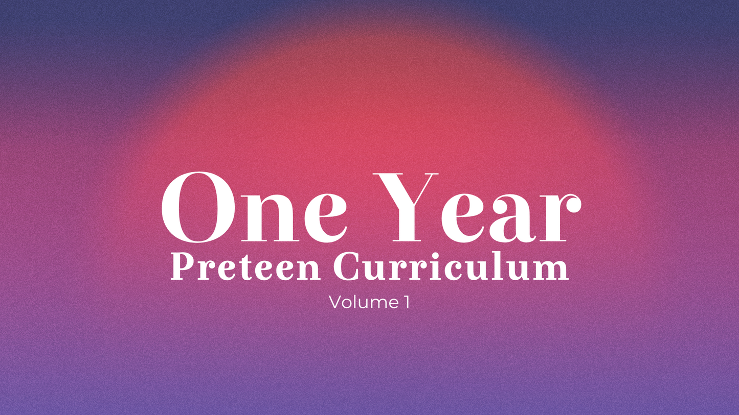 One Year Preteen Curriculum, Vol 1